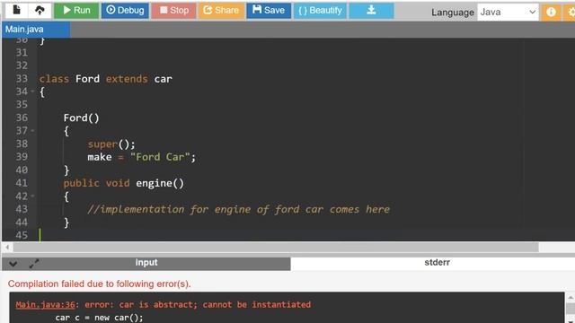 JAVA OOPS - ABSTRACTION - Hands-on Detailed Explanation смотреть онлайн