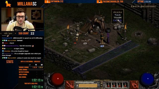 DIABLO 2 - V 1/.0 SPEEDRUN - HC Sorc Speedrun Attempts смотреть онлайн