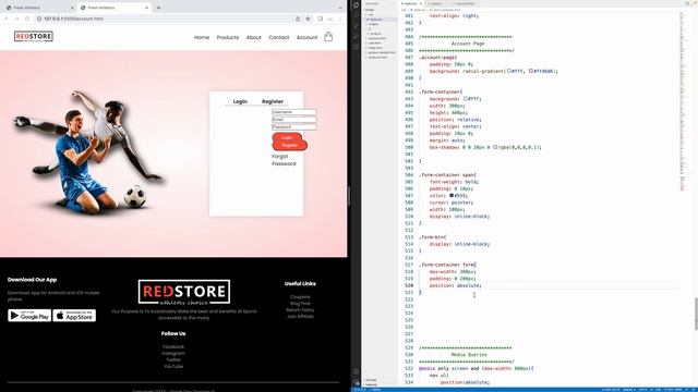 How to Build an Online Store using HTML CSS and JS - Step 9- Add a Login смотреть онлайн