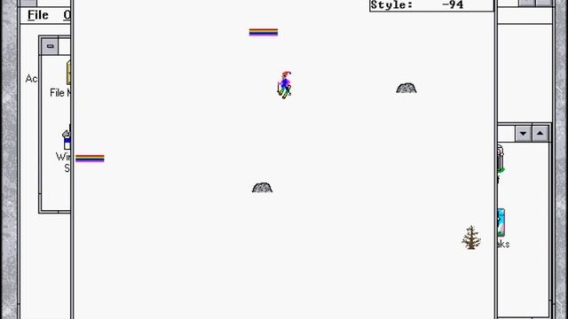 SkiFree on Windows 3.1 смотреть онлайн