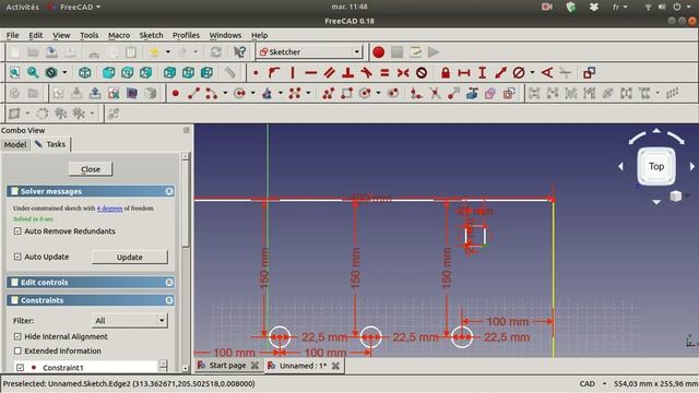 Freecad Tutorial first steps on Linux Ubuntu смотреть онлайн