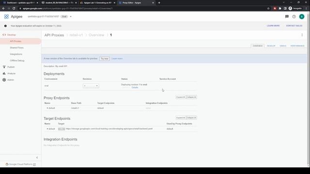 Generating an API Proxy Using an OpenAPI Specification | Qwiklabs | Apigee API Platform смотреть онлайн