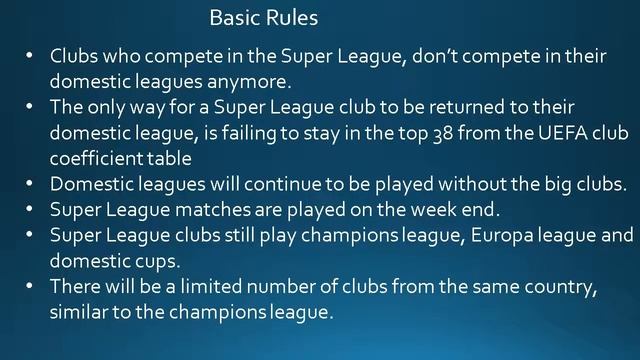 European Super League 4.0 смотреть онлайн