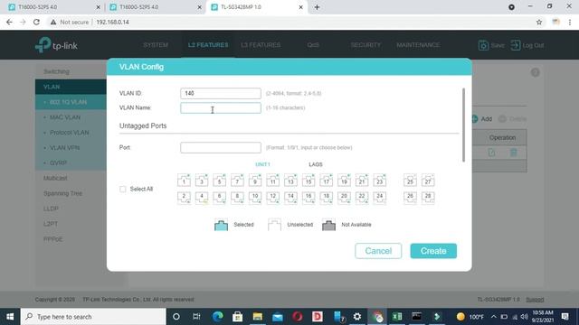TP-LINK SWITCH VLAN CONFIGURATIONS | HOW TO MAKE NEW VLAN IN TP-LINK SWITCH | TP-LINK SWITCH SETUP