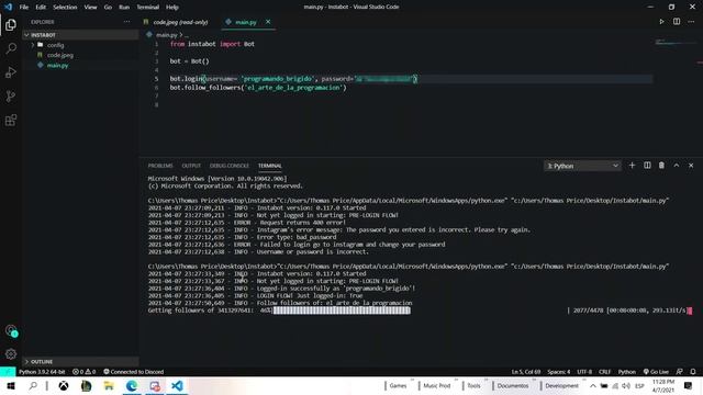 Como programar Bot para Instagram | Parte 1 | Tutorial Python смотреть онлайн
