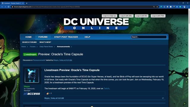 DCUO Livestream Preview: Oracle's Time Capsule (Should There be Feats anymore with TC?) смотреть онлайн