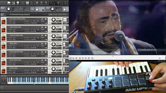 James Brown ft Pavarotti - It is a man's world - Midi strings Cover смотреть онлайн