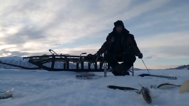 Рыбалка на озере Калыгирь. Февраль 2019. часть 2 смотреть онлайн