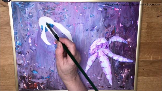 Как получить быстрый результат в живописи | Обитатели глубин | Для начинающих #живопись #флюидарт смотреть онлайн