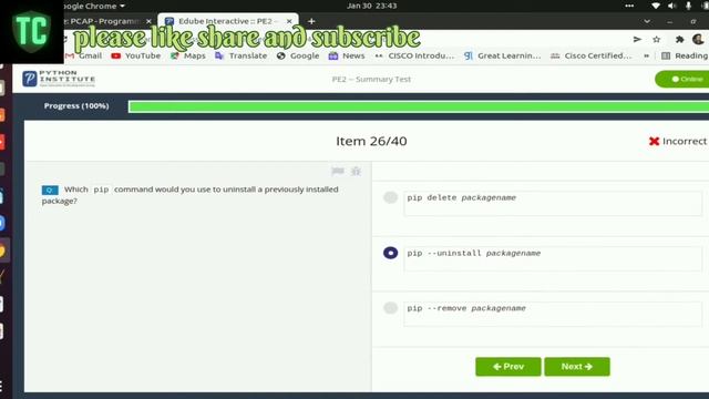 Python Essentials Part-2 Summary Test Answers| python essentials quiz answers #cisco #programming смотреть онлайн