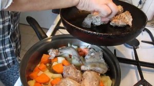 Кролик в сметане. Кролик тушёный, ну просто пальчики оближешь!