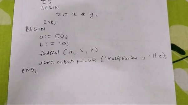 PROCEDURES IN PL/SQL WITH EXAMPLES  || PL/SQL TUTORIAL