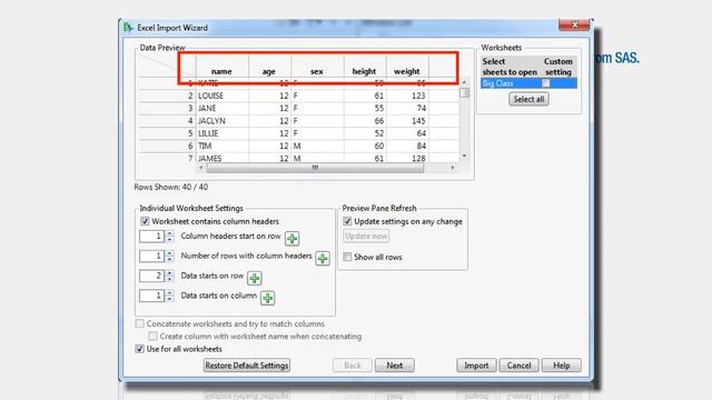 Using the Excel Import Wizard in JMP смотреть онлайн