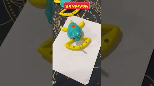 Спирограф музыкальный "РИСУЮЩАЯ ЧЕРЕПАХА" 10 режимов рисования, 4 трафарета, фломастеры, Bondibon смотреть онлайн