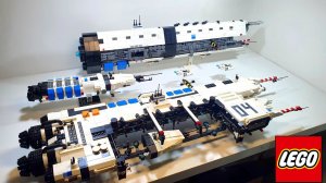 лего диорама : космический флот . LEGO spaceship moc