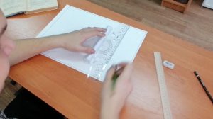 Видео урок по программе "Черчение".  Рамка и основная надпись.