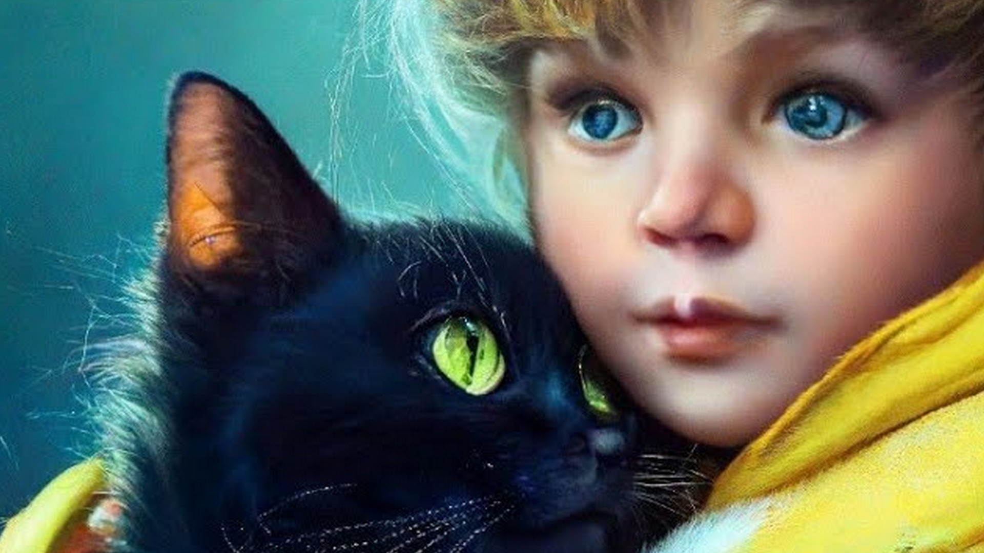 Кот зовёт в другой мир. Мальчик в жёлтом #7.mp4