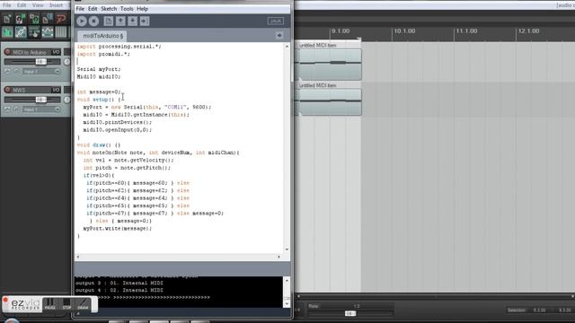 Arduino receives MIDI data from a DAW over USB смотреть онлайн