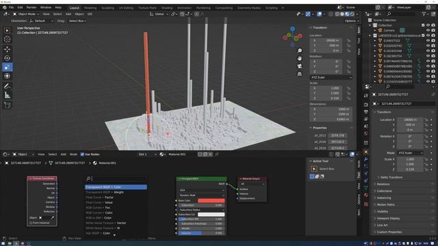Importing Shapefile Data with Blender GIS смотреть онлайн