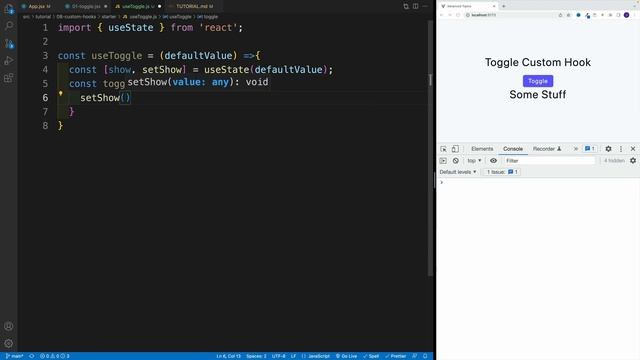 React 18 Tutorial - Toggle Custom Hook смотреть онлайн