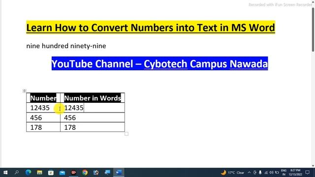 How to Convert Numbers into Words in MS Word in Hindi | Convert Numbers to Words In Microsoft Word смотреть онлайн