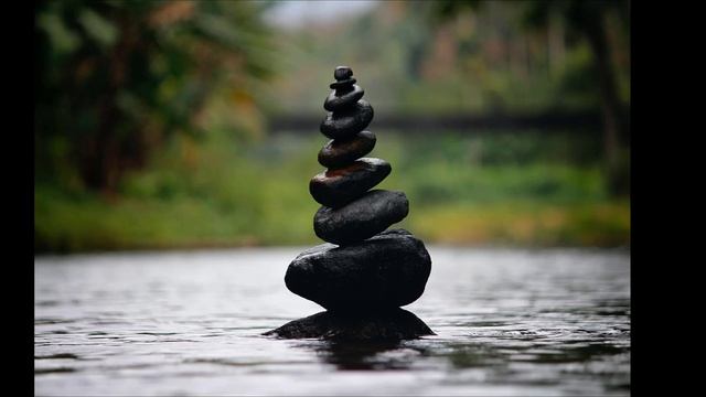 Атмосферный звук реки с расслабляющей музыкой. Звуки Природы. Для медитации смотреть онлайн