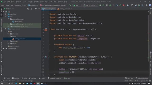 Pick Image From Gallery in Android Studio (Source code) - Kotlin Tutorial смотреть онлайн
