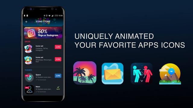 Launcher Live Icons смотреть онлайн
