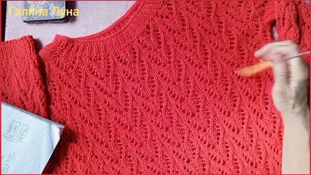 Готовая работа.Джемпер спицами из пряжи ярнарт джинс смотреть онлайн