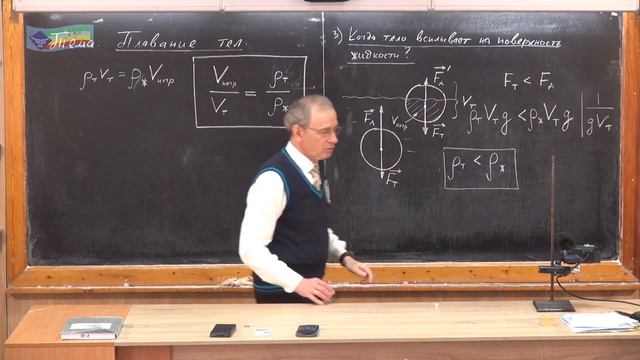 Урок 67 (осн). Плавание тел смотреть онлайн