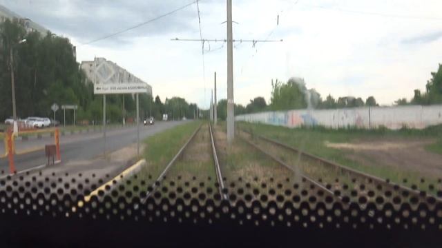 Коломна, трамвай 4, участок Поликлиника - Улица Девичье Поле смотреть онлайн