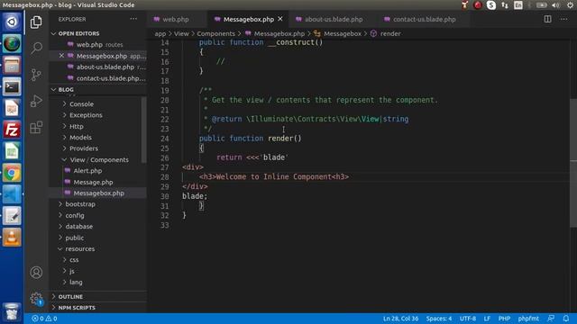 Learn Laravel 8 Tutorials in Hindi - #14 - Inline Components in Laravel 8 #4 смотреть онлайн