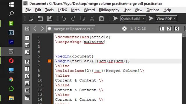 LaTex Basics - Easy to Merge Row and Column - Table(Part 5) - Tutorial #8 смотреть онлайн