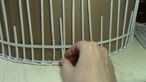 Как сплести корзину для белья / большой круглый короб