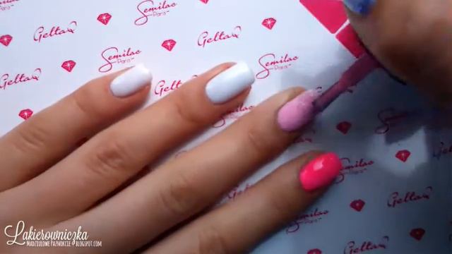 Tutorial biało - różowa hybryda Hardi white, 003, 008 z folią transferową смотреть онлайн