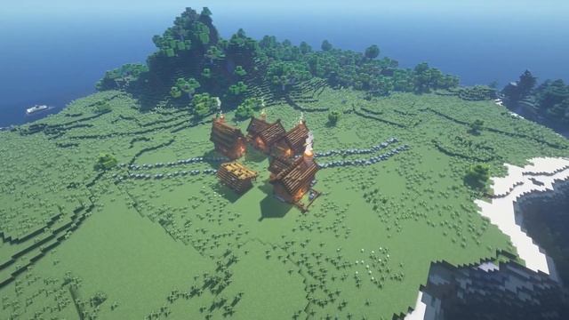 Minecraft Timelapse | Medieval Village. Средневековая деревня. смотреть онлайн