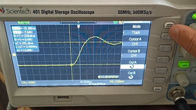 Rise Time Fall Time Of Square Wave Measurements  Using Oscilloscope. DSO. Electronics Lab