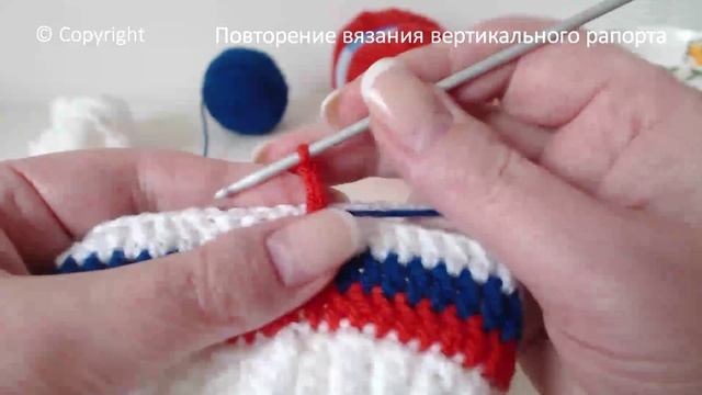 # 39. Российский триколор. Шапка спортивного болельщика. смотреть онлайн