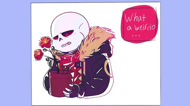 Red Flowers [Classic Sans X Fell, Kustard Comic Dub]