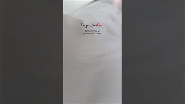 Курс «Цветы из ткани» 14 февраля @tanyasokolova_brand смотреть онлайн