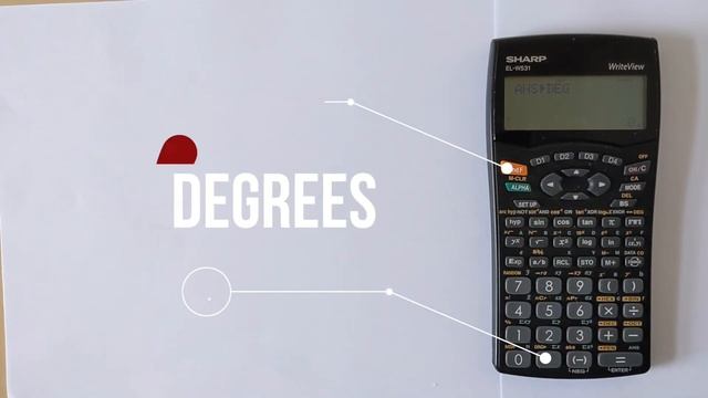 Sharp EL W531 Radians Gradians and Degrees Mode and Angle Conversion смотреть онлайн