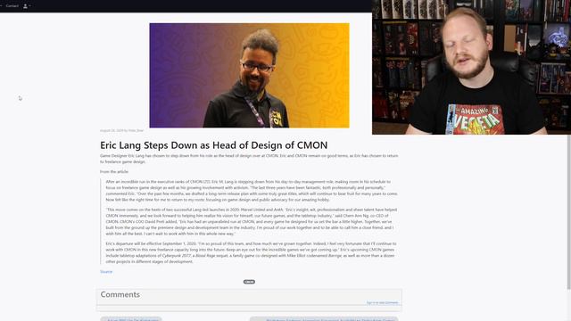 Eric Lang QUITS! Blood Rage 2 + Cyberpunk 2077?! CMON votes out auditor! смотреть онлайн