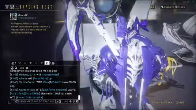 Warframe Trade Chat Making Platinum 11k Officially A Twitch Affiliate смотреть онлайн