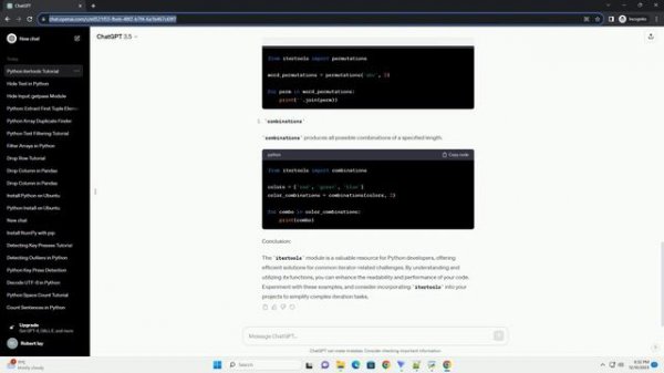 how to import itertools in python
