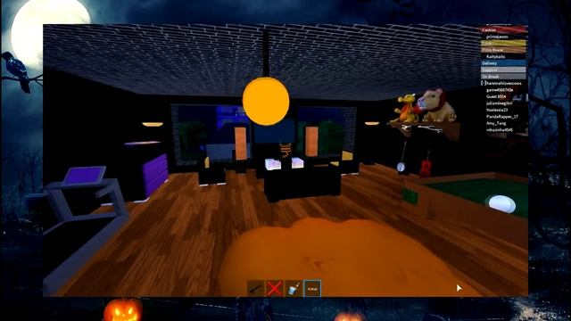 ROBLOX | HALLOWEEN HOUSE TOUR IN WORK AT A PIZZA PLACE! смотреть онлайн