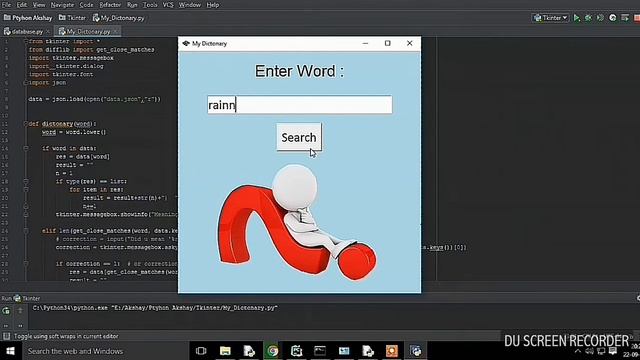 . Dictionary | Windows App | Using Python | смотреть онлайн