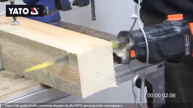 Test Piły Szablastej YATO YT-82280