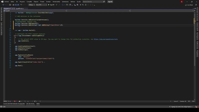 SignalR .net core y angular смотреть онлайн