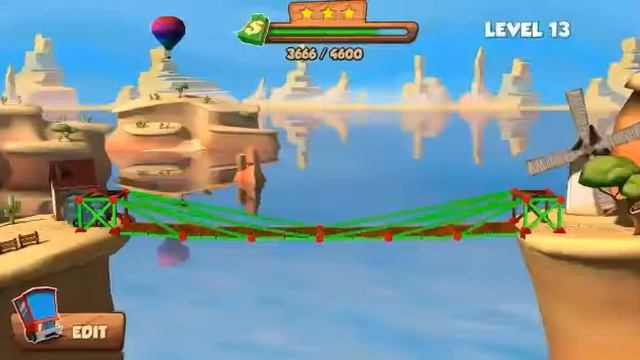 Bridge builder Прохождение от 11 lvl до 14 смотреть онлайн