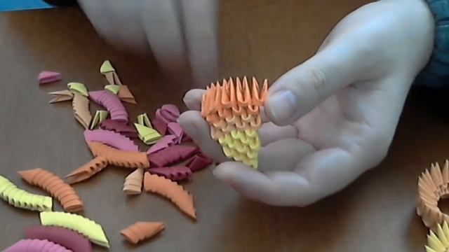 3D origami flower tutorial (rainbow flower) смотреть онлайн